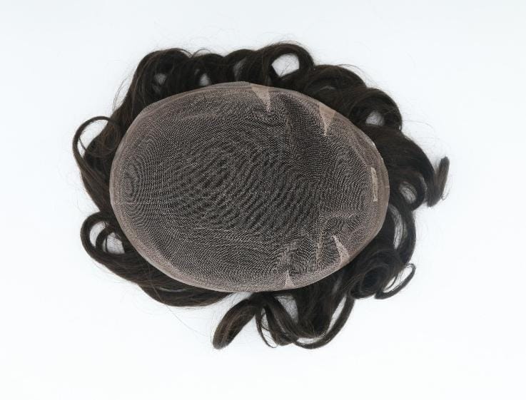 French mesh hair prosthesis, 100% DENSITY