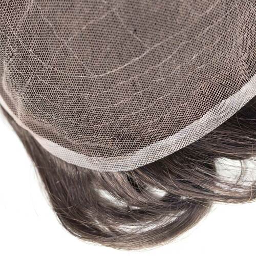 N6 Prótesis capilar malla francesa + skin laterales, DENSIDAD 100% - Pro Hair