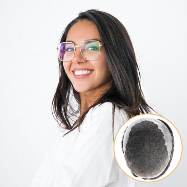 N6W Prótesis capilar malla suiza + bordes skin - Pro Hair