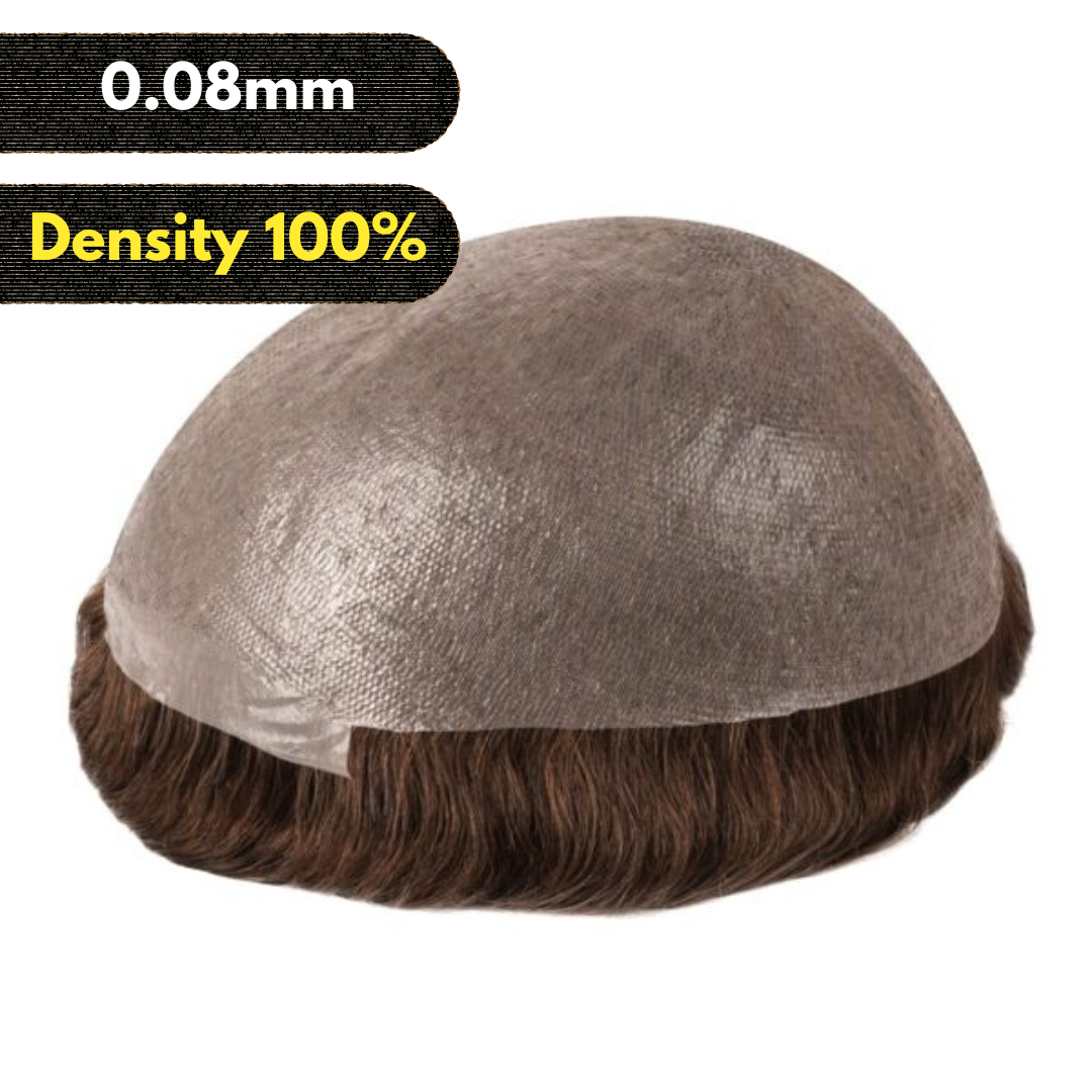 HS1 Hair System skin 0.08mm, v-loop. 100% density