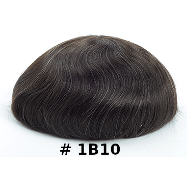 Peruca - Aplique de cabelo 100% natural, alta qualidade, pele 0,06-0,08