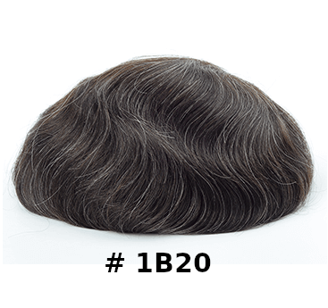 Peruca - Aplique de cabelo 100% natural, alta qualidade, pele 0,06-0,08