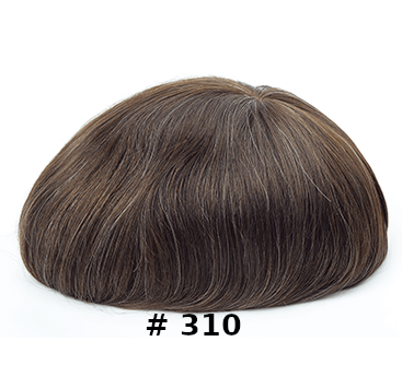 Peruca - Aplique de cabelo 100% natural, alta qualidade, pele 0,06-0,08