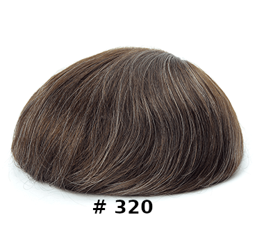 Peruca - Aplique de cabelo 100% natural, alta qualidade, pele 0,06-0,08