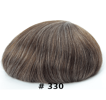 Peruca - Aplique de cabelo 100% natural, alta qualidade, pele 0,06-0,08