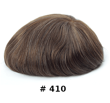 Peruca - Aplique de cabelo 100% natural, alta qualidade, pele 0,06-0,08