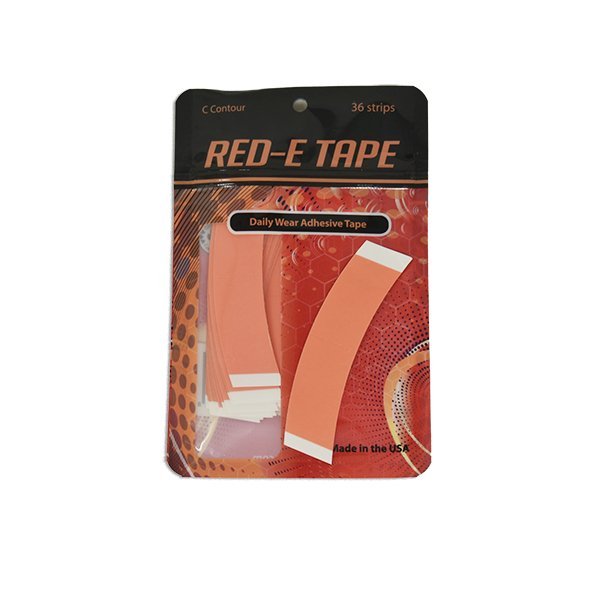 Cintas semicurvas Red - E Tape sin residuo x36 piezas - Pro Hair