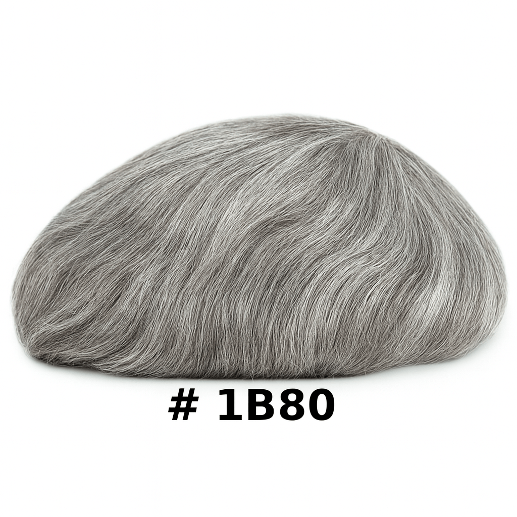 Prótesis capilar Skin 1¨(2,5cm) en bordes + malla francesa central