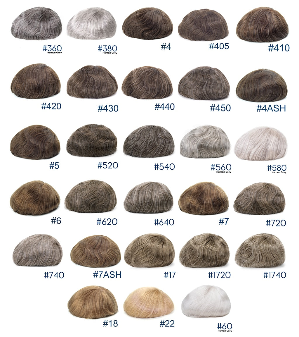 HS1V Hair System thin skin 0.06mm, 100% density