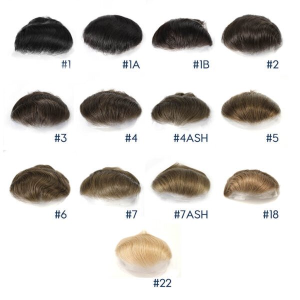 HS1V-TOP Prótesis capilar CORONILLA Skin delgado 0.06mm - Pro Hair