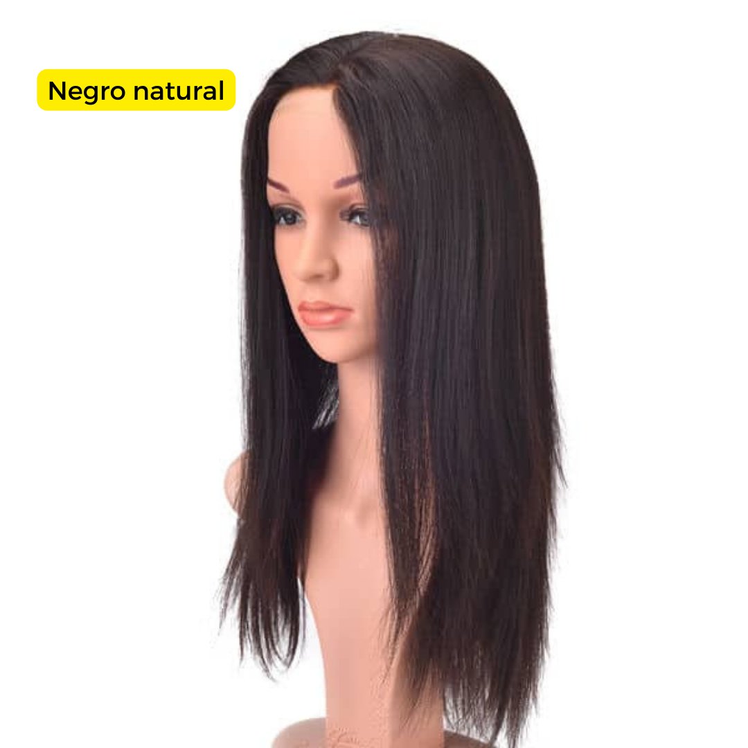 MD01 Peluca Oncológica ajustable Silk Top superior, silicona antideslizante y malla frontal - Pro Hair