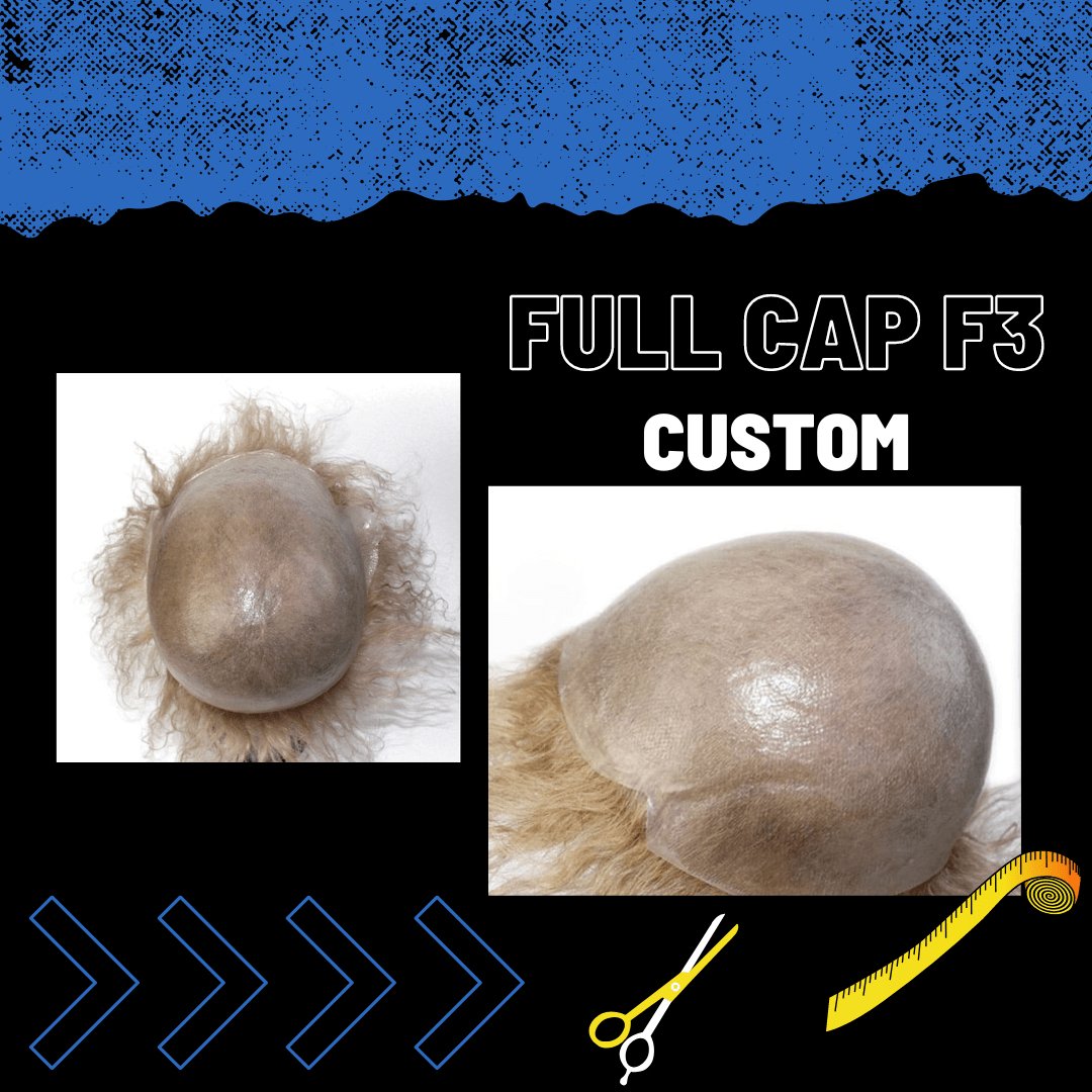 Peluca completa Full Cap F3 Personalizada (Fabricación desde cero) - Pro Hair